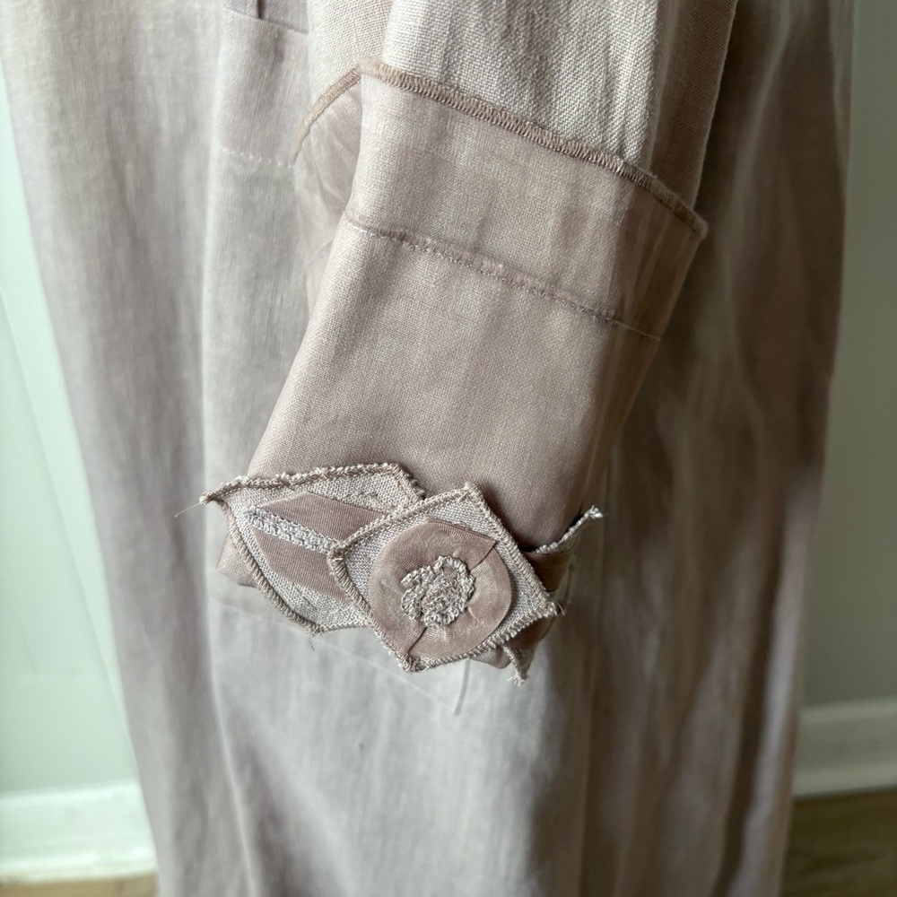 Vintage Tiar Bellomo Linen Blend Dress and Duster Set - Picture 5 of 16